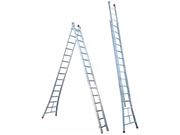 Escada Aluminio extensiva 11 Degraus 3,85 x 6,20m -