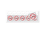 Placa Proibido Fumar 05x25 (plastico)